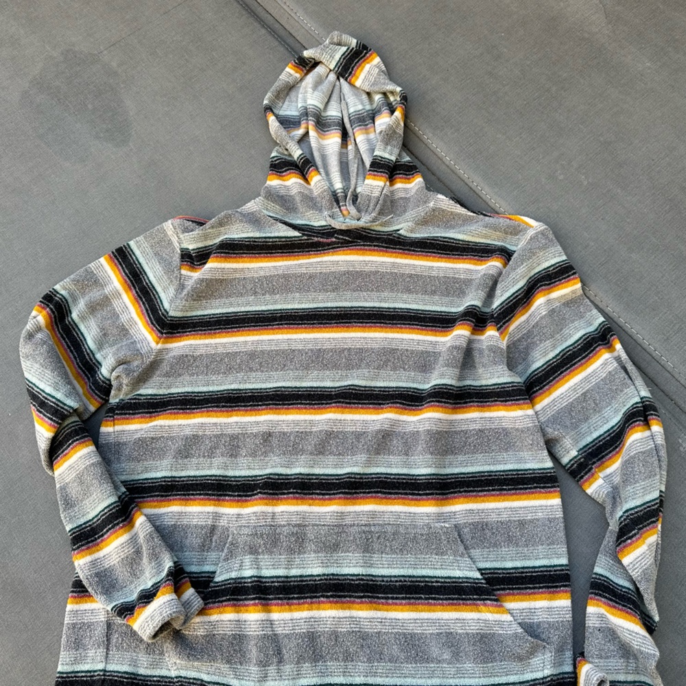 Billabong hoody in terry stripe, size small
